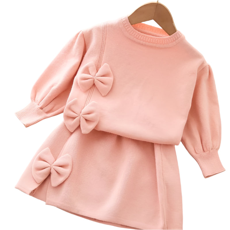 Winterset aus Sweatshirt und Rock für Kinder