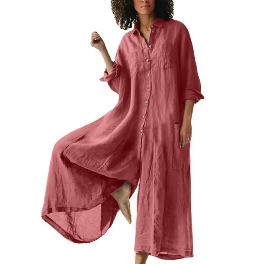 Oversized Damenoverall aus Baumwolle