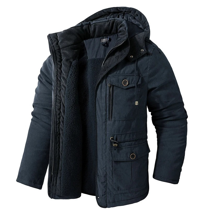 Kaschmir-Fleece-Winterjacke für Männer