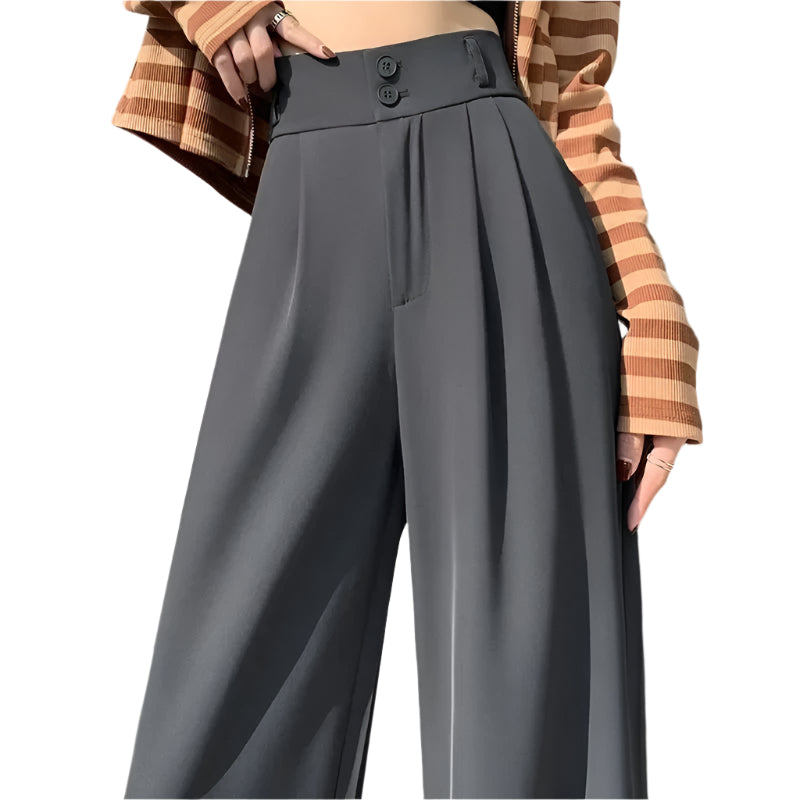 Frauen Koreanischer Stil Baggy-Hose mit hoher Taille
