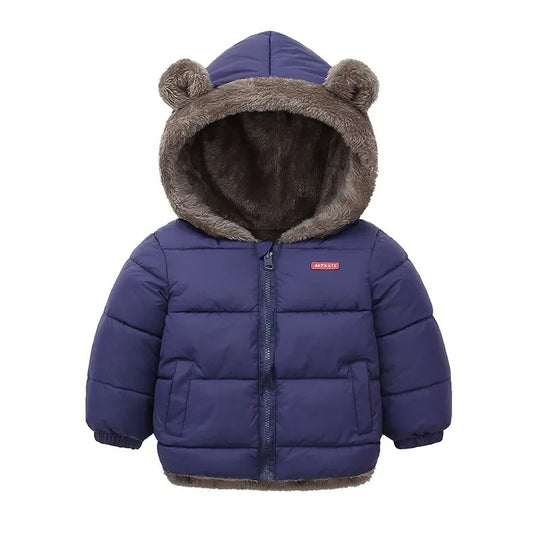 Kinder-Kaschmirjacke mit Kapuze