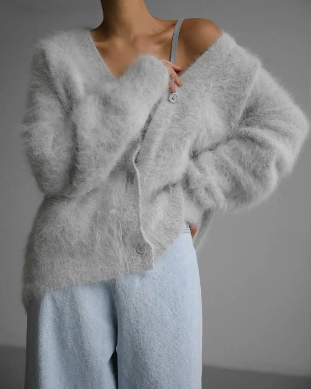 Weiche Strickjacke für Damen