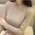 Strickpullover mit Rüschen am Hals
