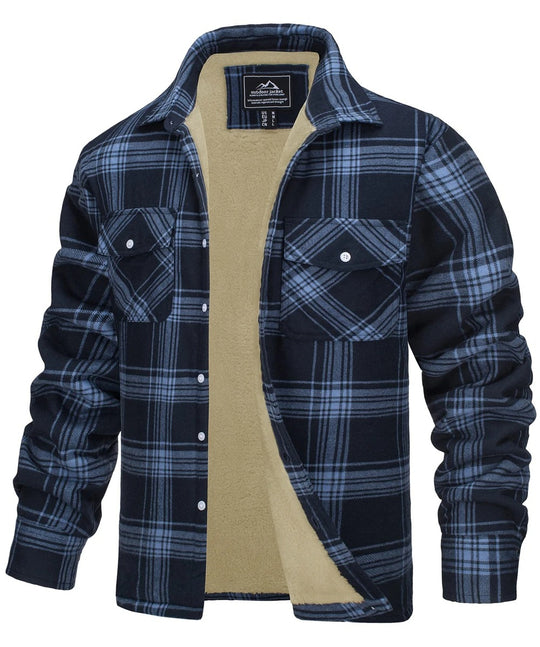Flanell-Baumwoll-Karo-Jacke für Männer
