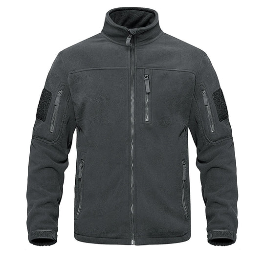 Herren-Fleecejacke mit durchgehendem Reißverschluss