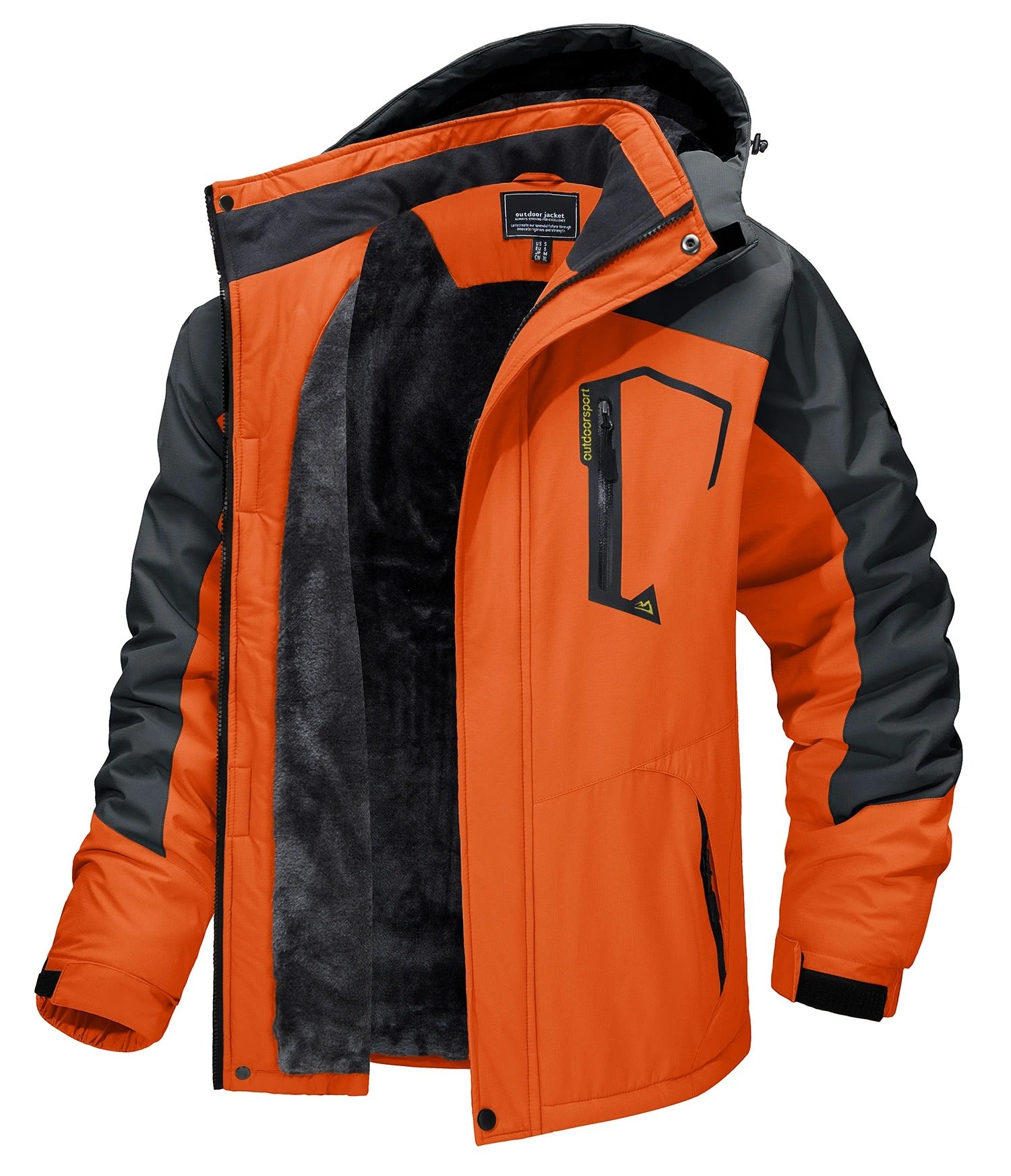 Heren Fleece Skijacke