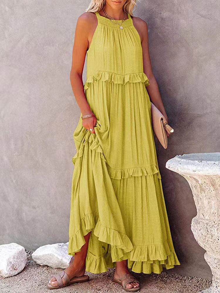 Damen Abendkleid Eleganter Schnitt Polyester Baumwolle 6