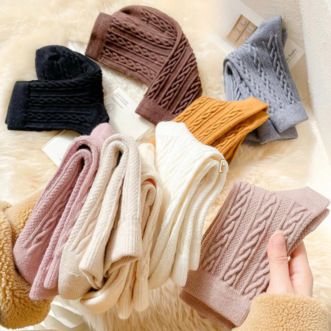 3 Paar/Set Damen Socken aus Kaschmirwolle