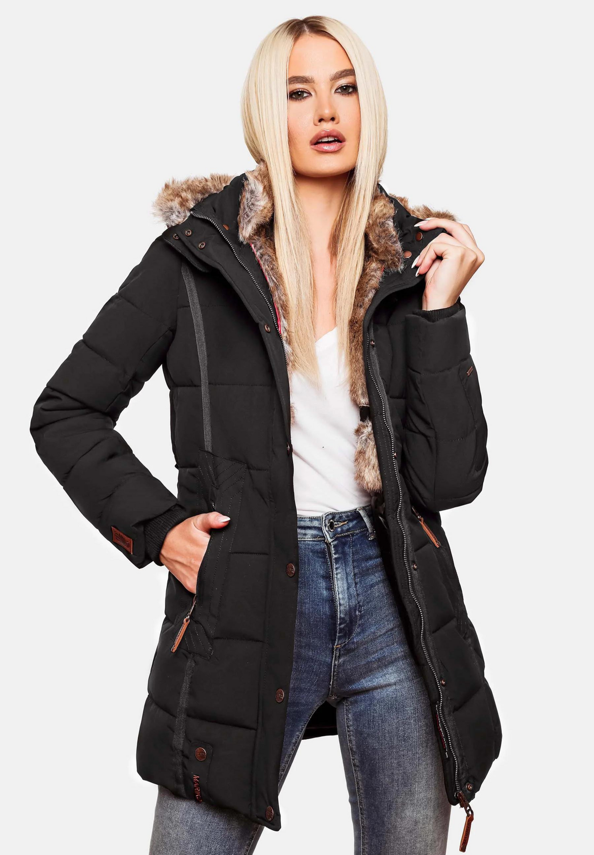 Warme Baumwoll-Steppjacke für Damen