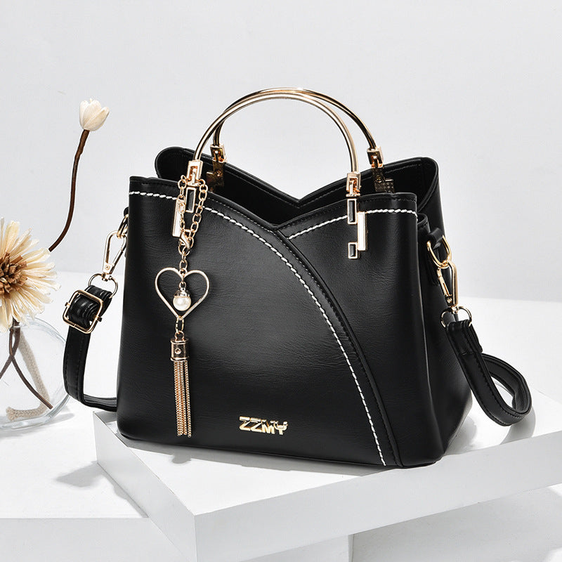 Damen Umhängetasche Elegante PU-Leder mit Verstellbarem Schultergurt 5